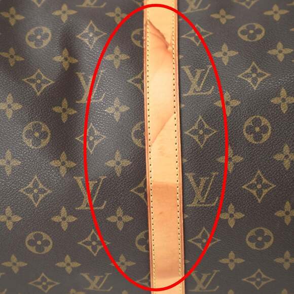 LOUIS VUITTON Authentic Brown Monogram Canvas Keepall 50 Boston Bag - Picture 11 of 16